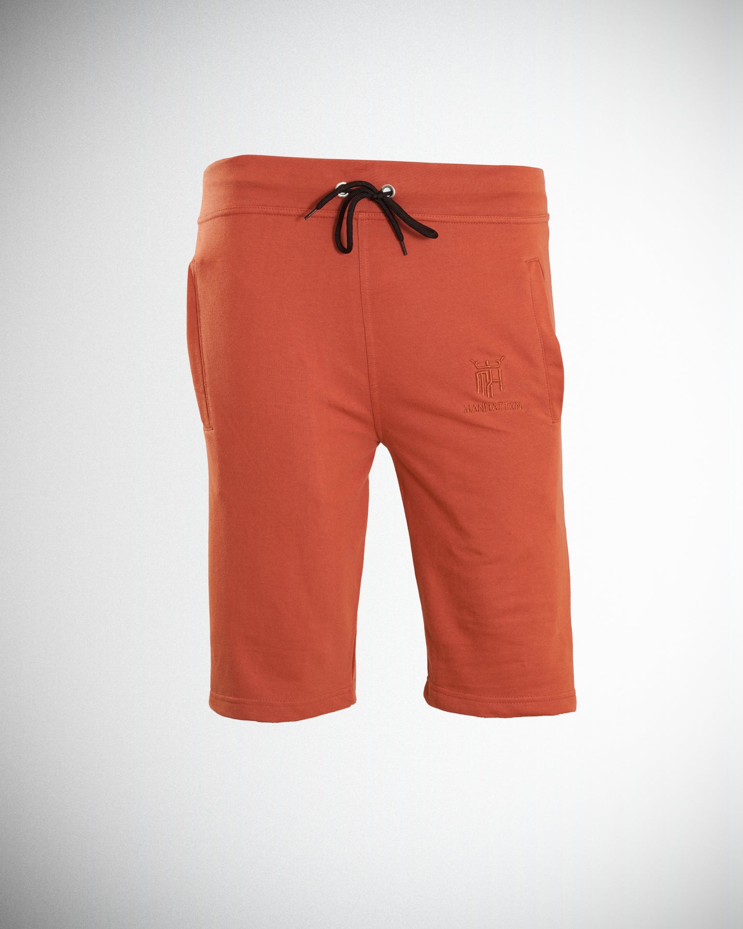 Premium Cotton Rust 3/4 Shorts Regular Fit