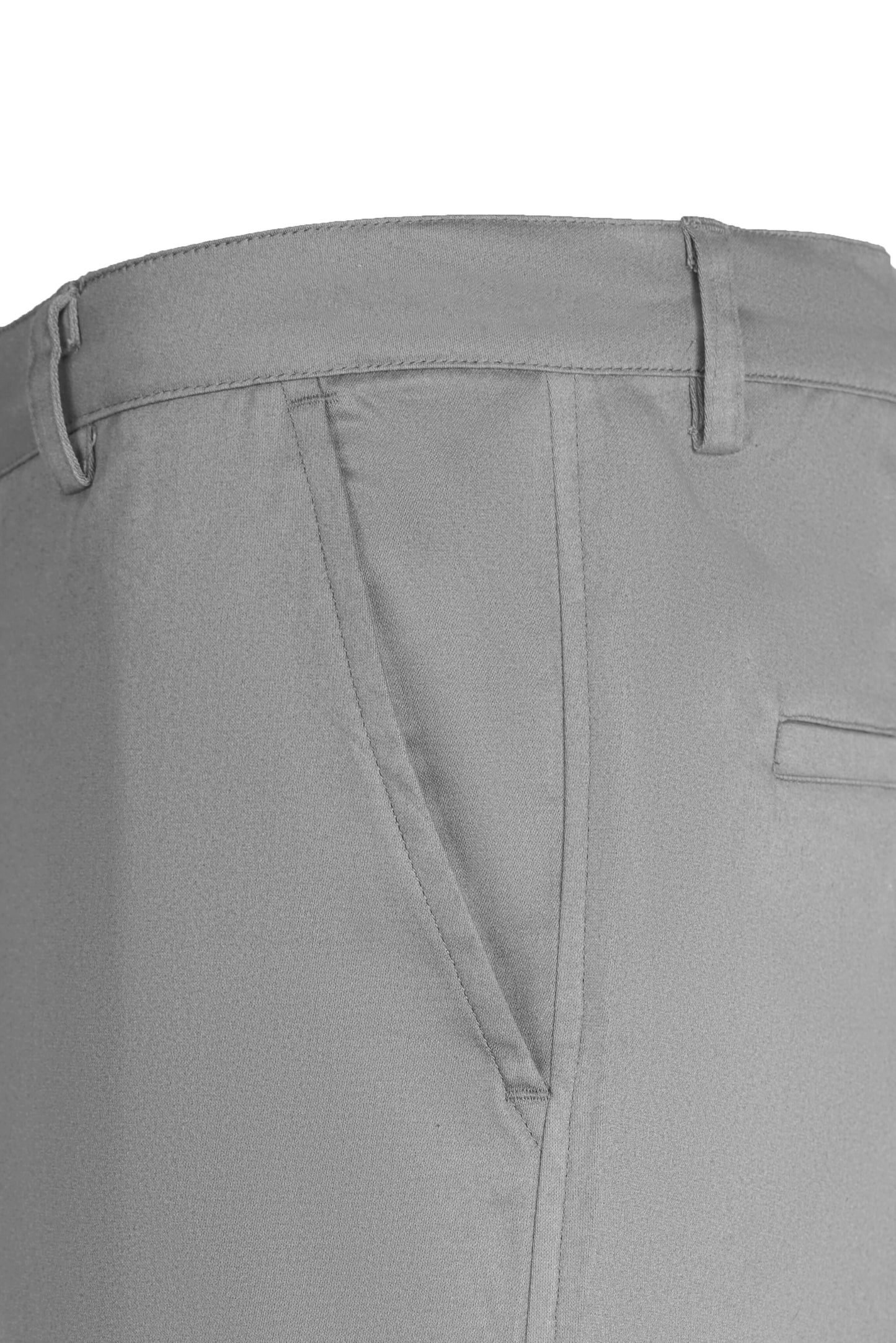 Cotton Casual Pants Light Grey