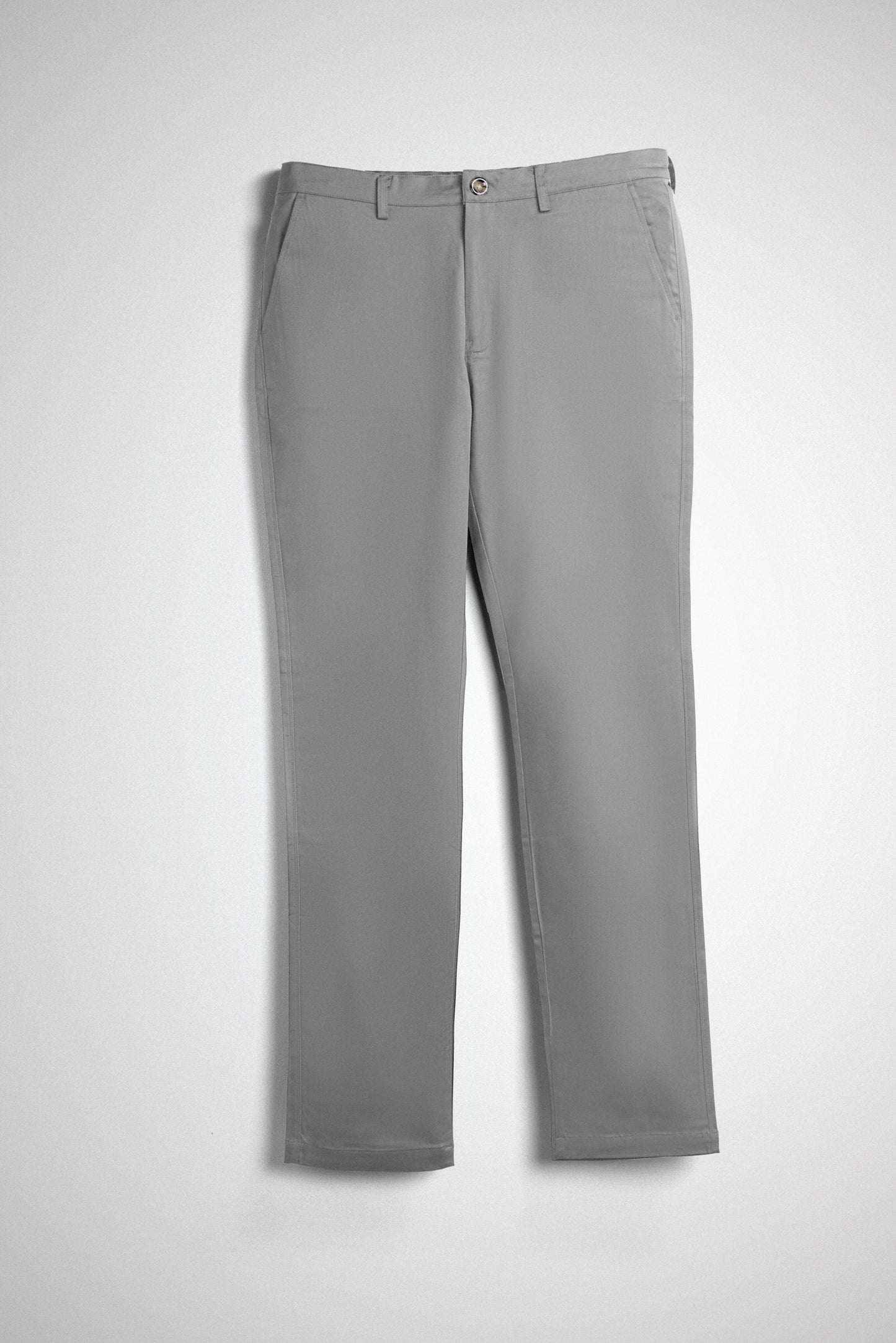 Cotton Casual Pants Light Grey