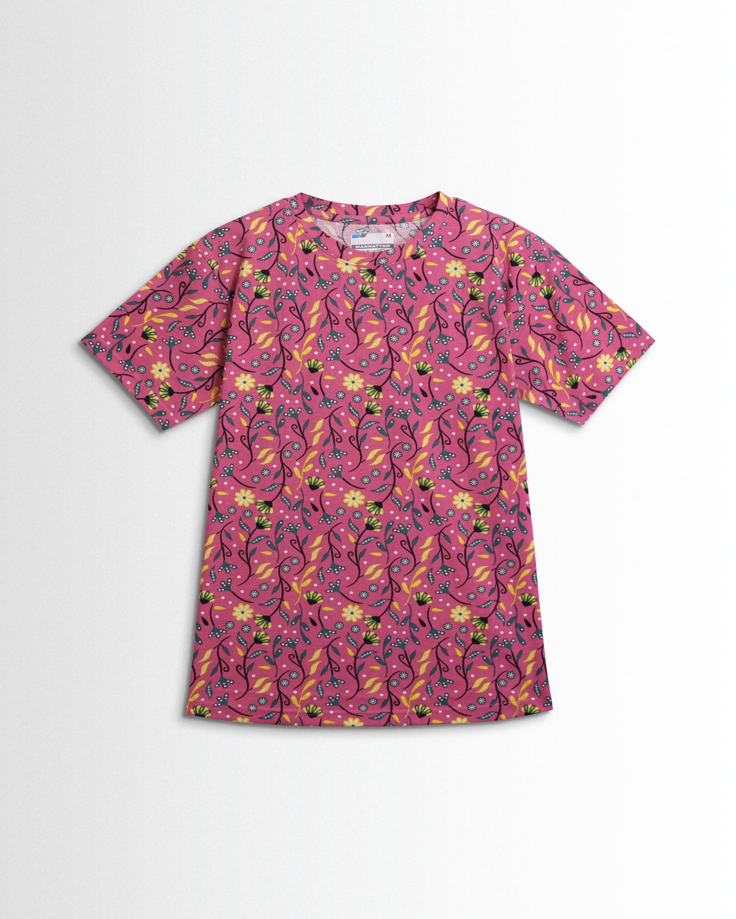 Women's Co ord set Dark Pink Flower