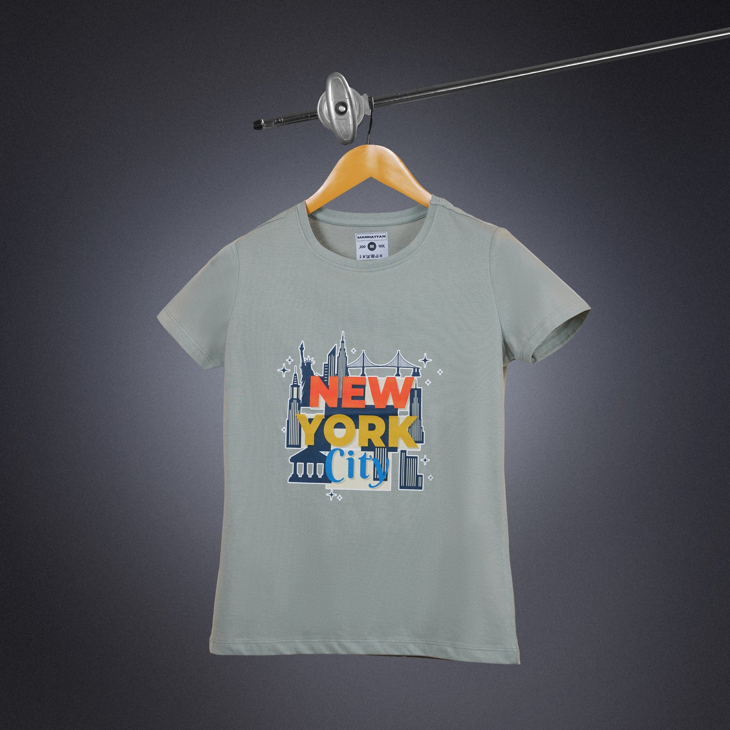 Womens Round Neck Regular Fit Grey T Shirts
