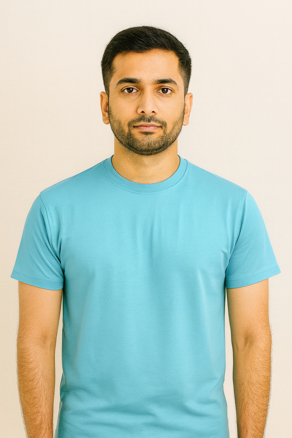 Basic Regular Fit T Shirts Unisex Mint Blue