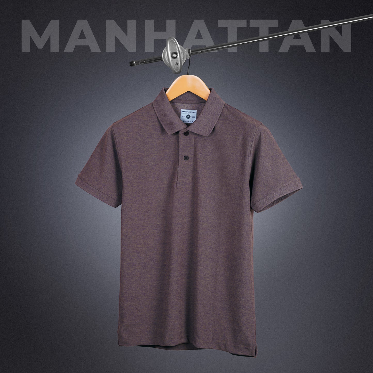 Sports Dry Fit Copper Melange Polo T Shirts (Micro Polyester)