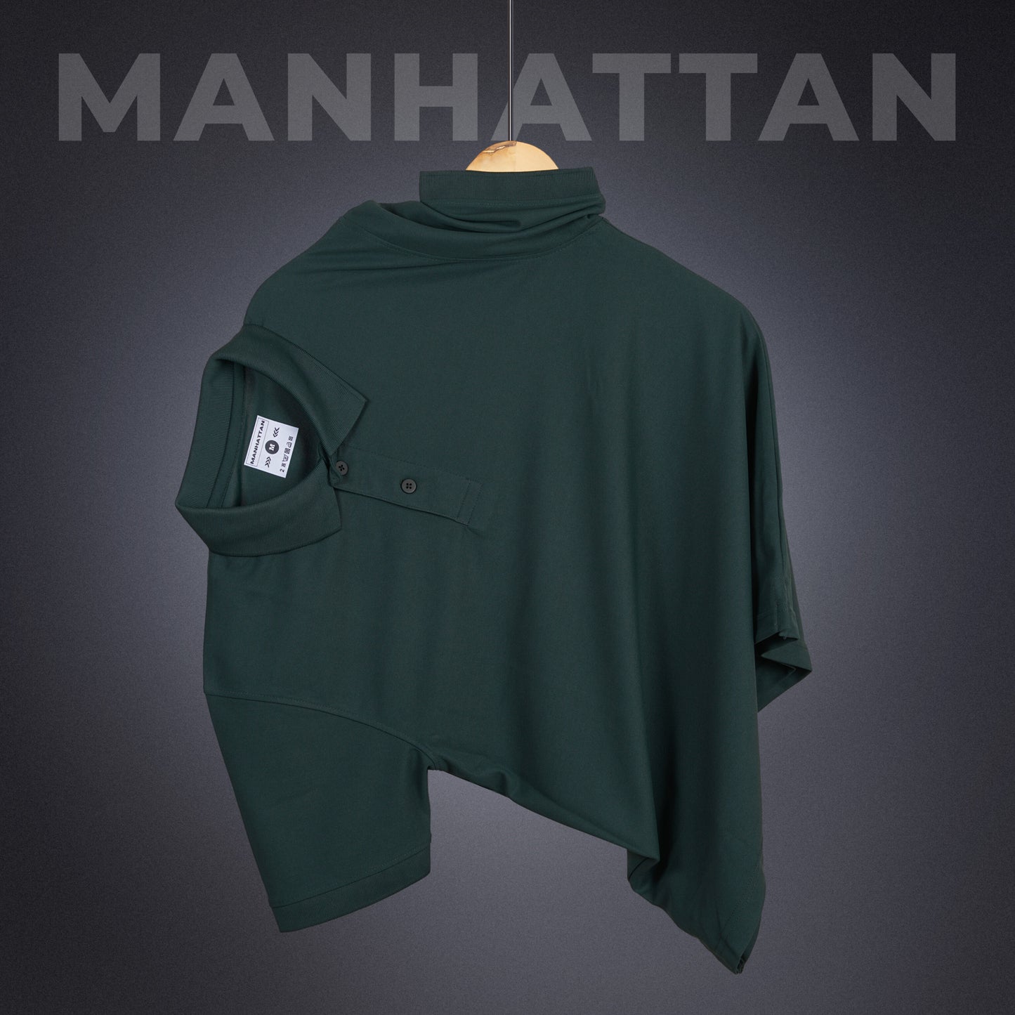 Sports Dry Fit Pine Green Polo T Shirts (Micro Polyester)