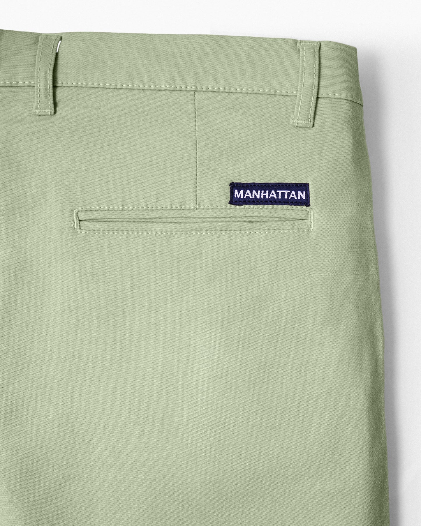 Cotton Casual Pants Light Green - A