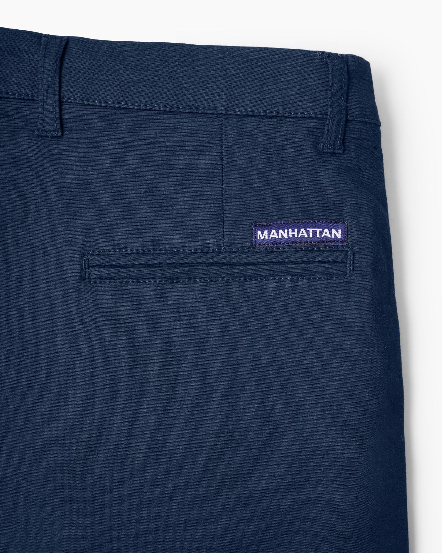 Cotton Casual Pants Navy - A