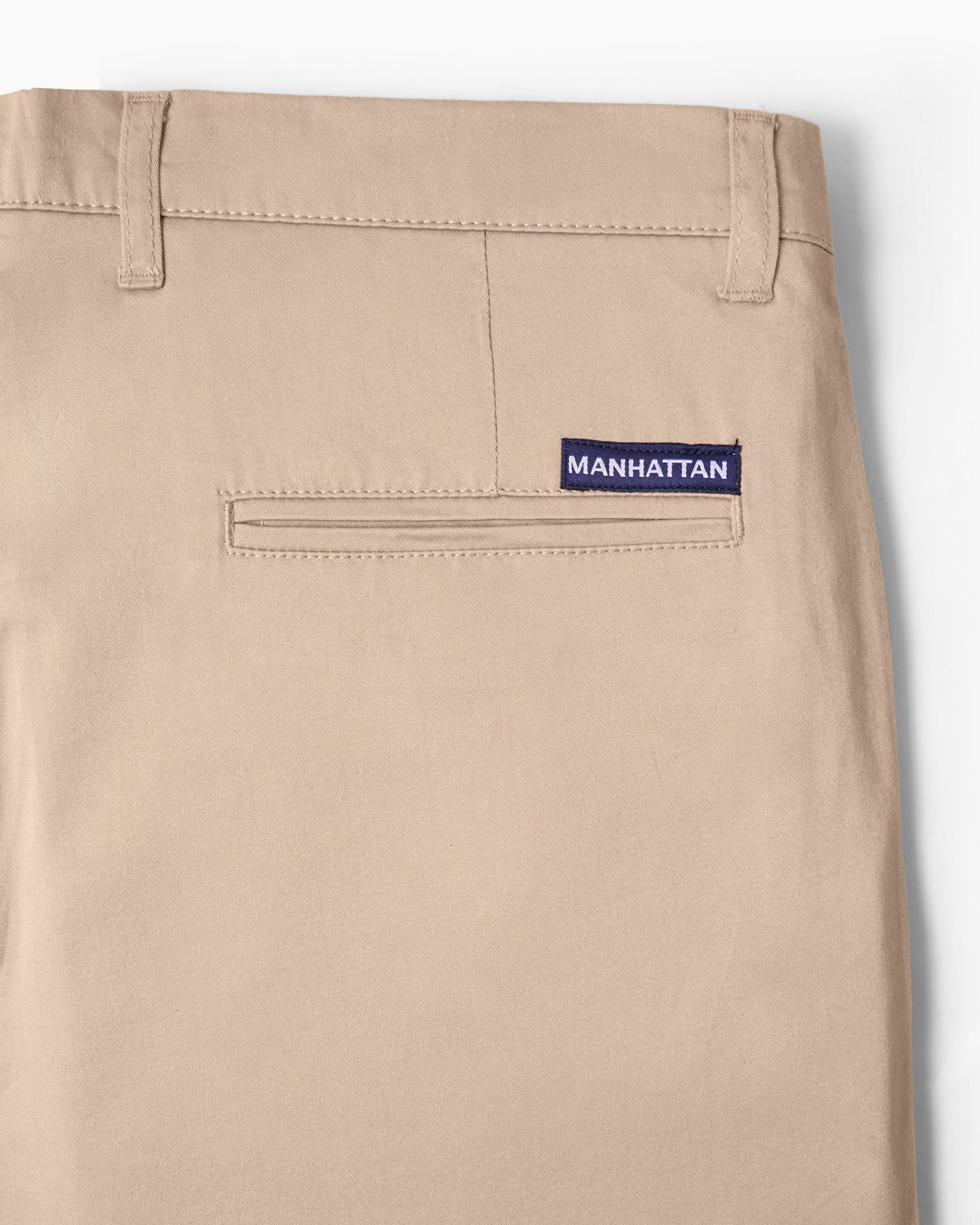 Cotton Casual Pants Beige - S