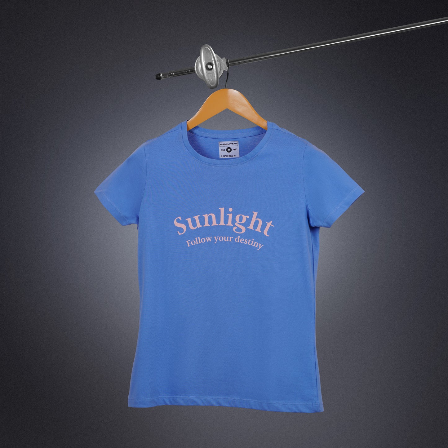 Womens Round Neck Regular Fit Dark Blue T Shirts