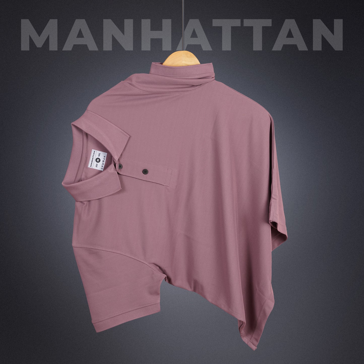 Sports Dry Fit Mauve Brown Polo T Shirts (Micro Polyester)