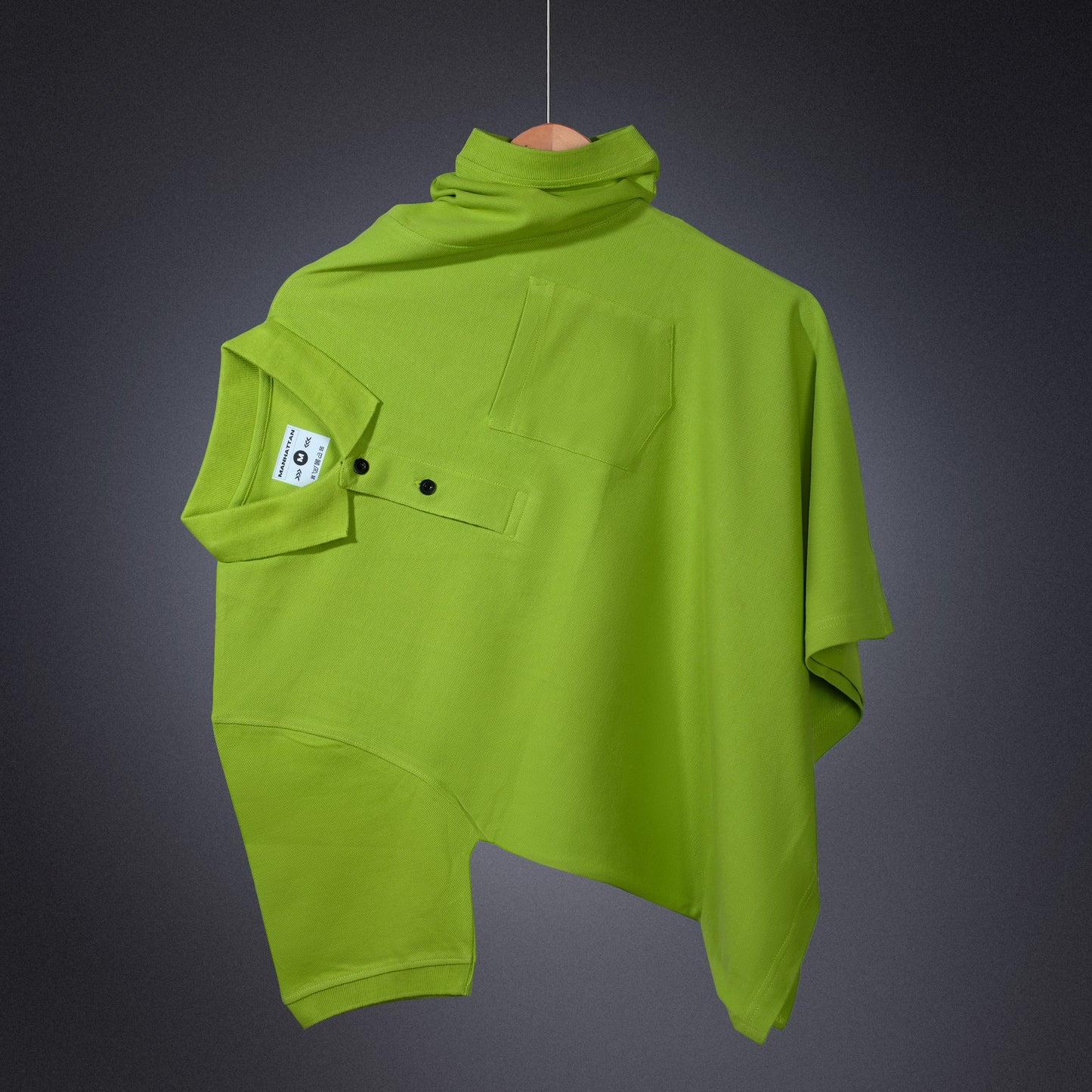 Pure Cotton Polo Pocket T shirts (Apple Green)