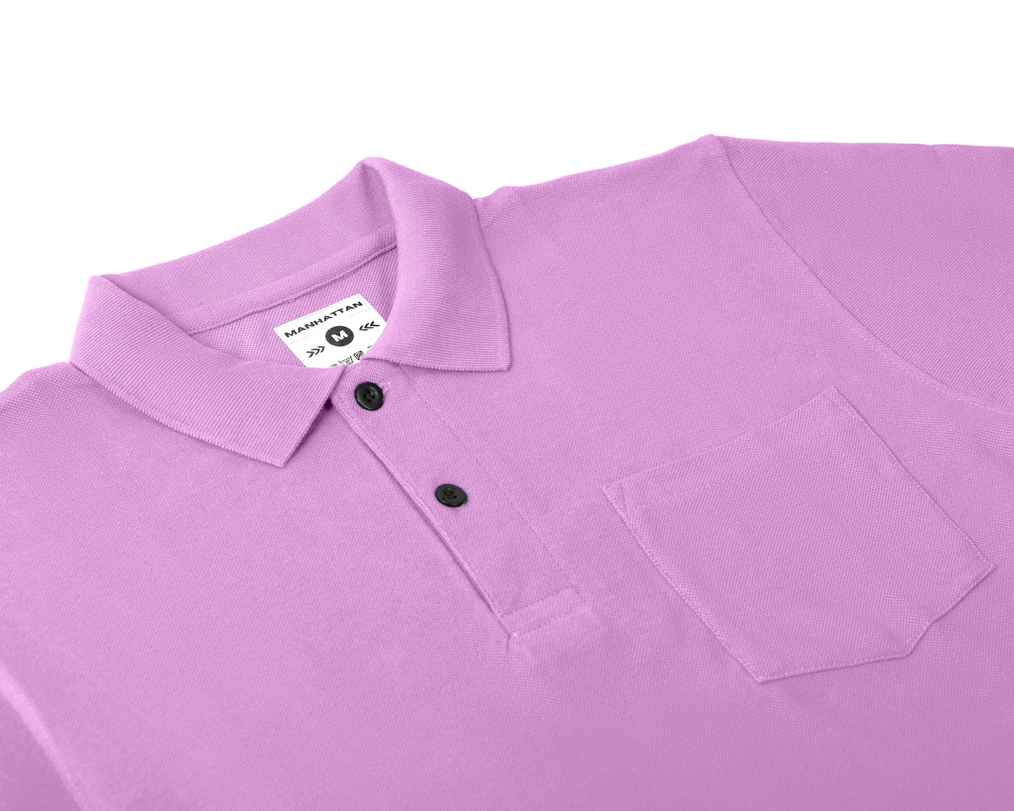 Pure Cotton Polo Pocket T shirts (Lilac)