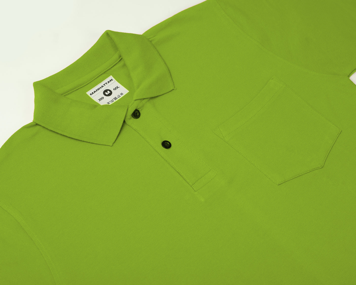 Pure Cotton Polo Pocket T shirts (Apple Green)