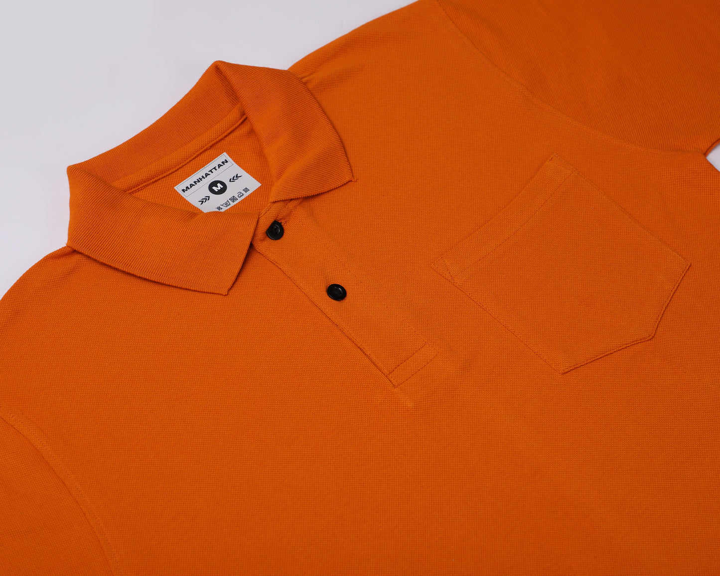 Pure Cotton Polo Pocket T shirts (Orange)