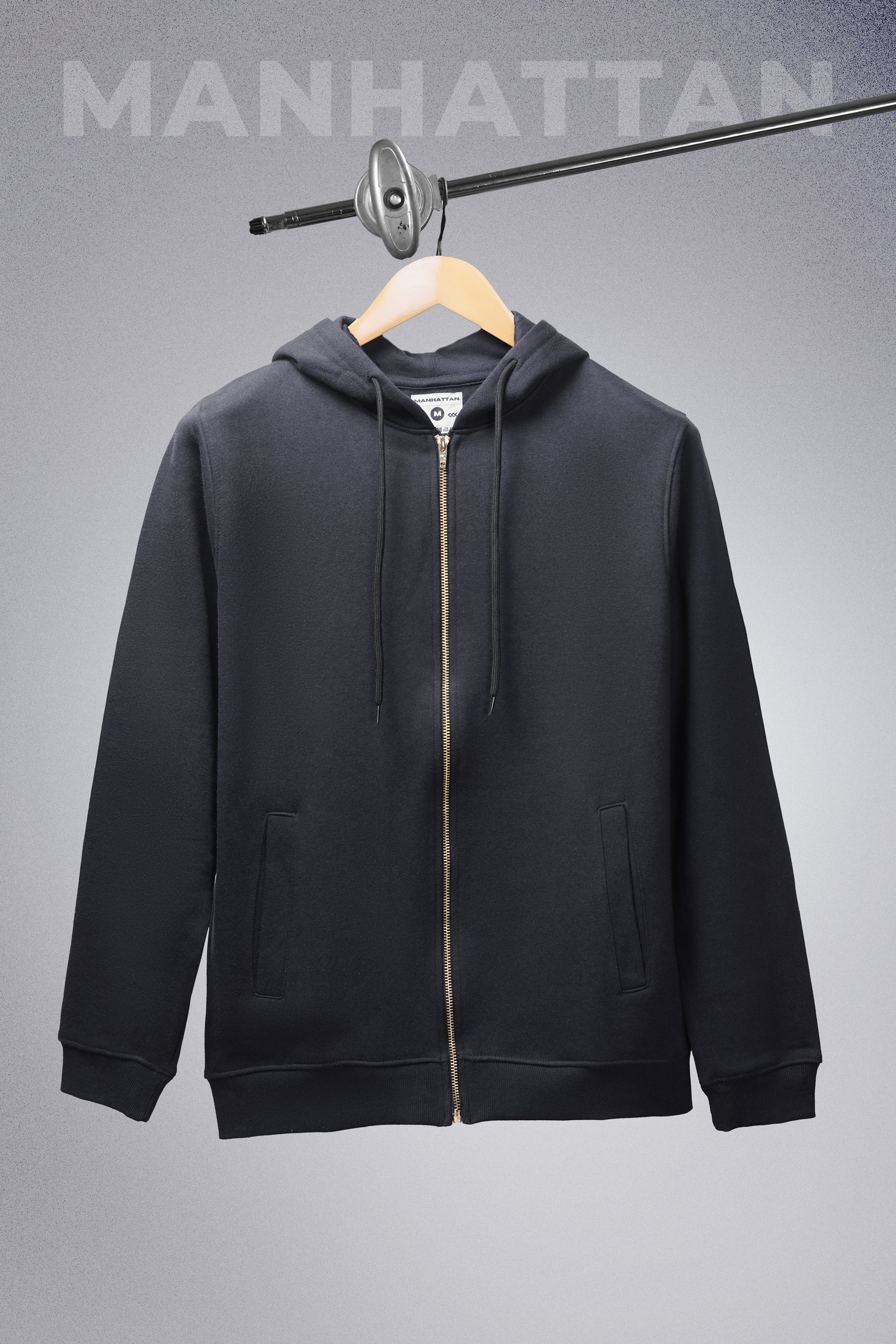 Premium Hoodies Zipper Unisex Black – Pitshirts