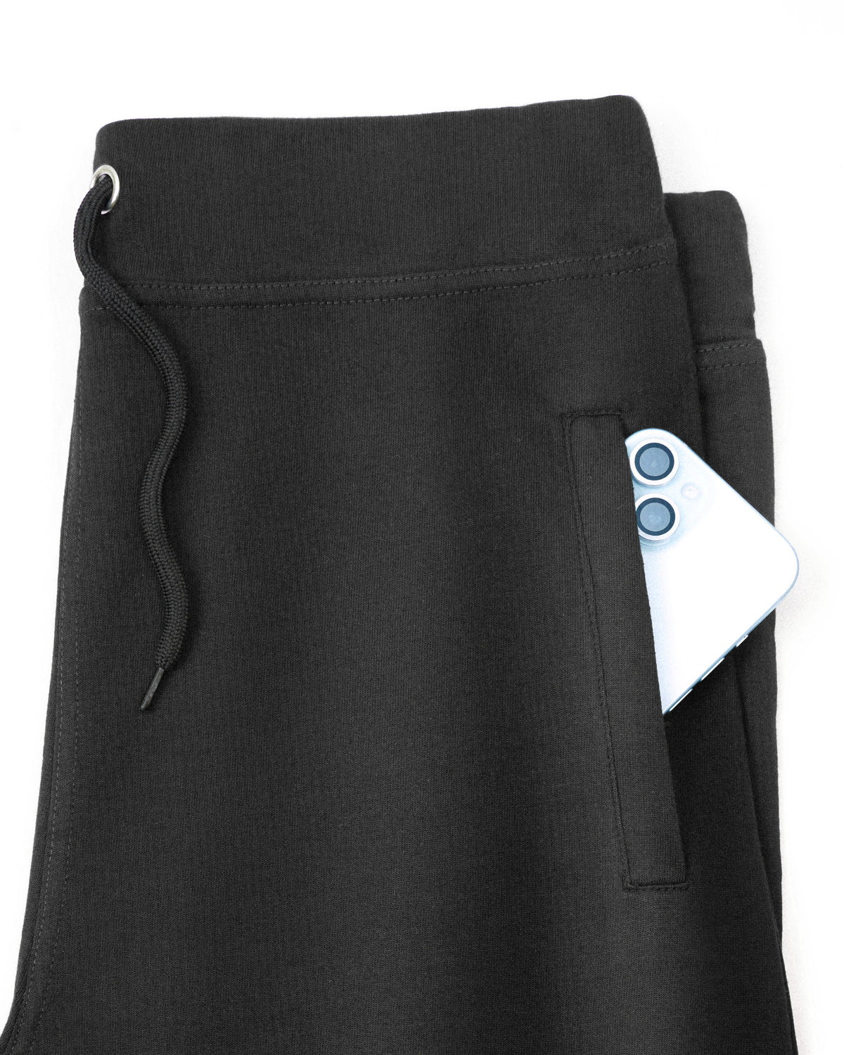 Premium Cotton Black Shorts Regular Fit