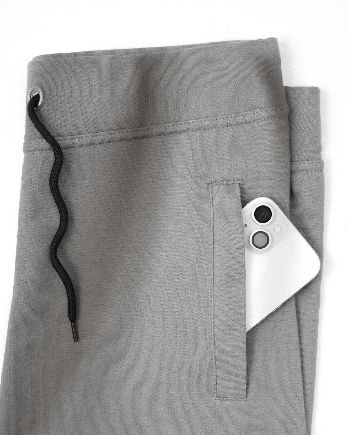 Premium Cotton Cement Grey Shorts Regular Fit