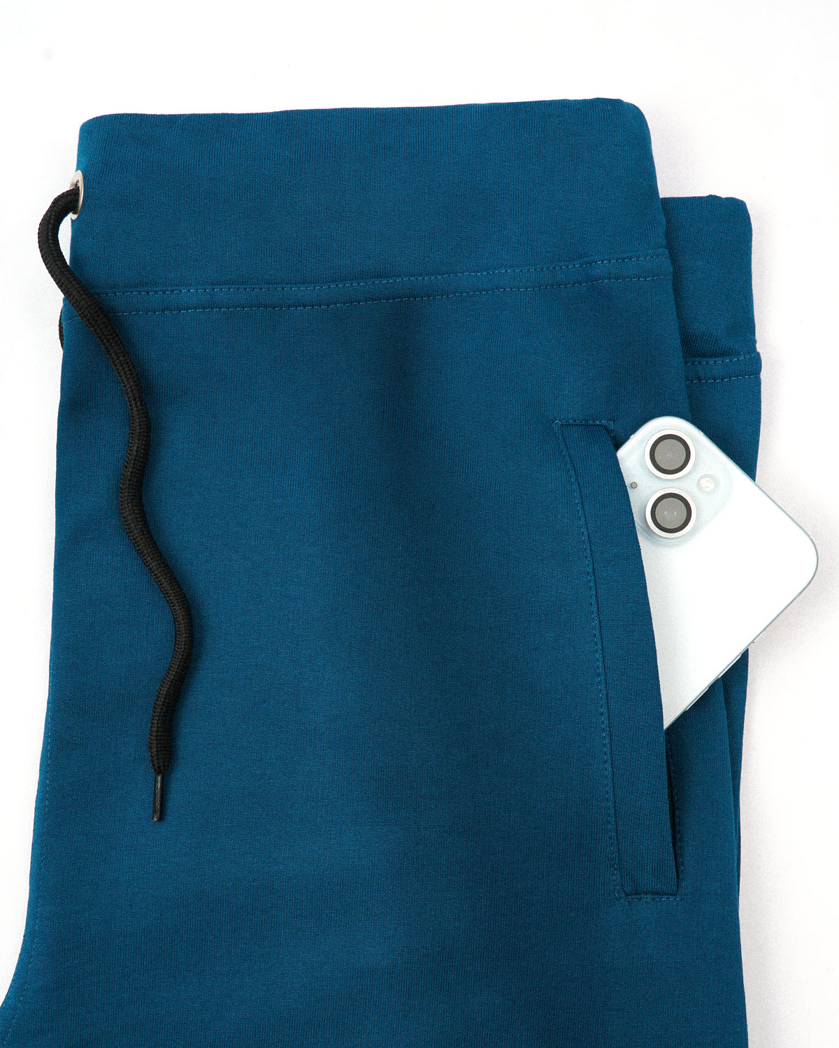 Premium Cotton Teal Blue Shorts Regular Fit