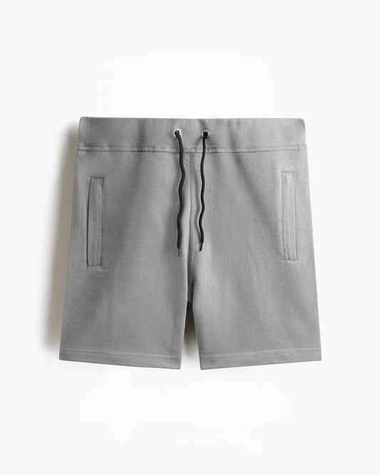 Premium Cotton Cement Grey Shorts Regular Fit