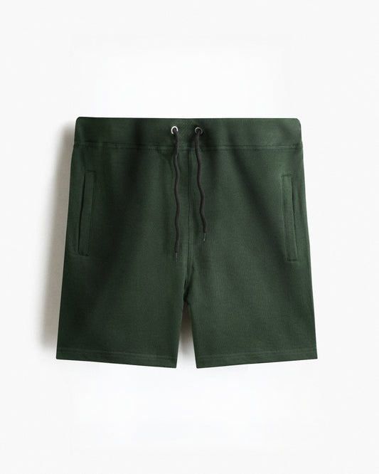 Premium Cotton Military Green Shorts Regular Fit