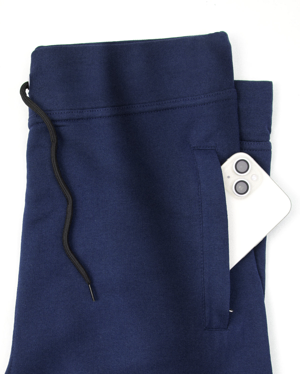 Premium Cotton Navy Blue 3/4 Shorts Regular Fit