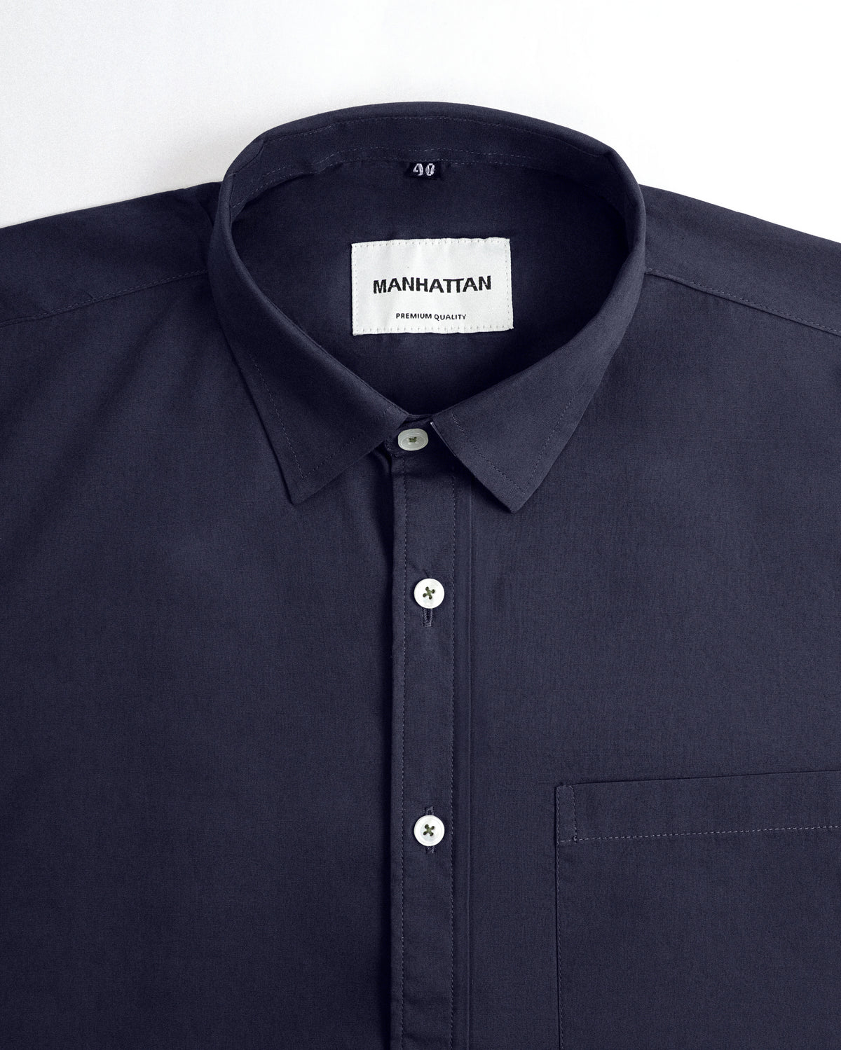 Pure Cotton Navy Shirts Full Sleeve