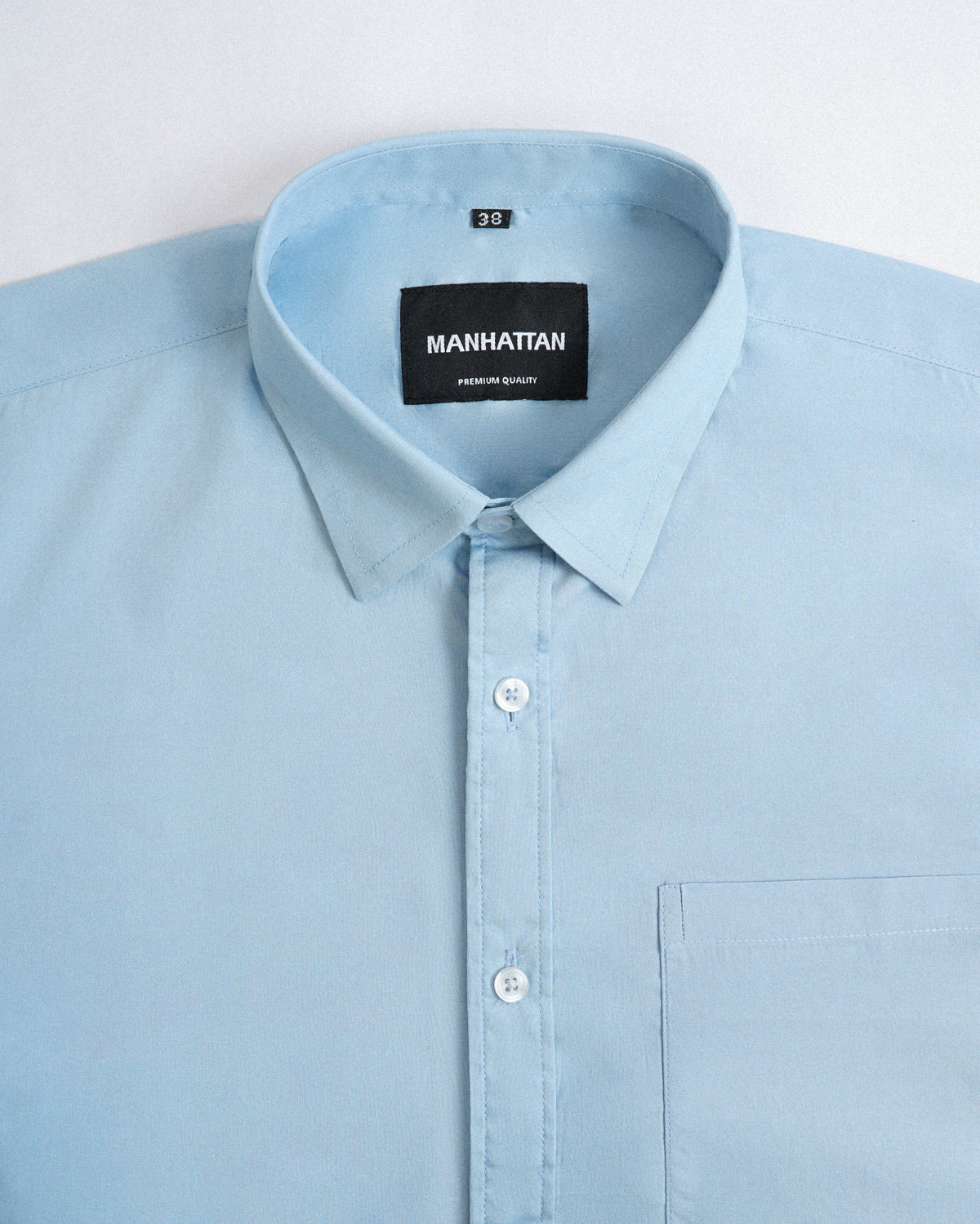 Pure Cotton Sky Blue Shirts Full Sleeve