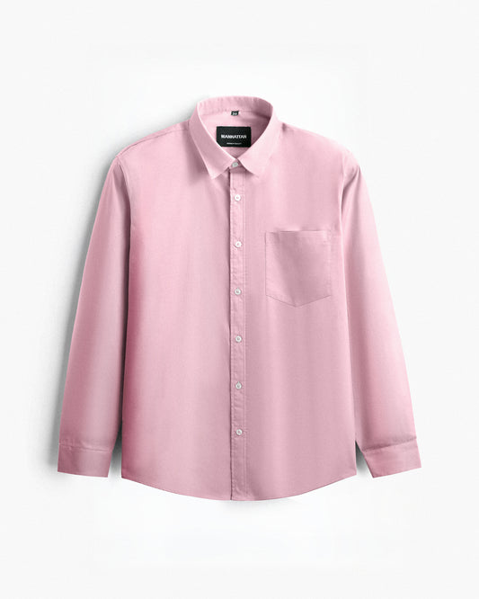 Pure Cotton Pink Shirts Full Sleeve
