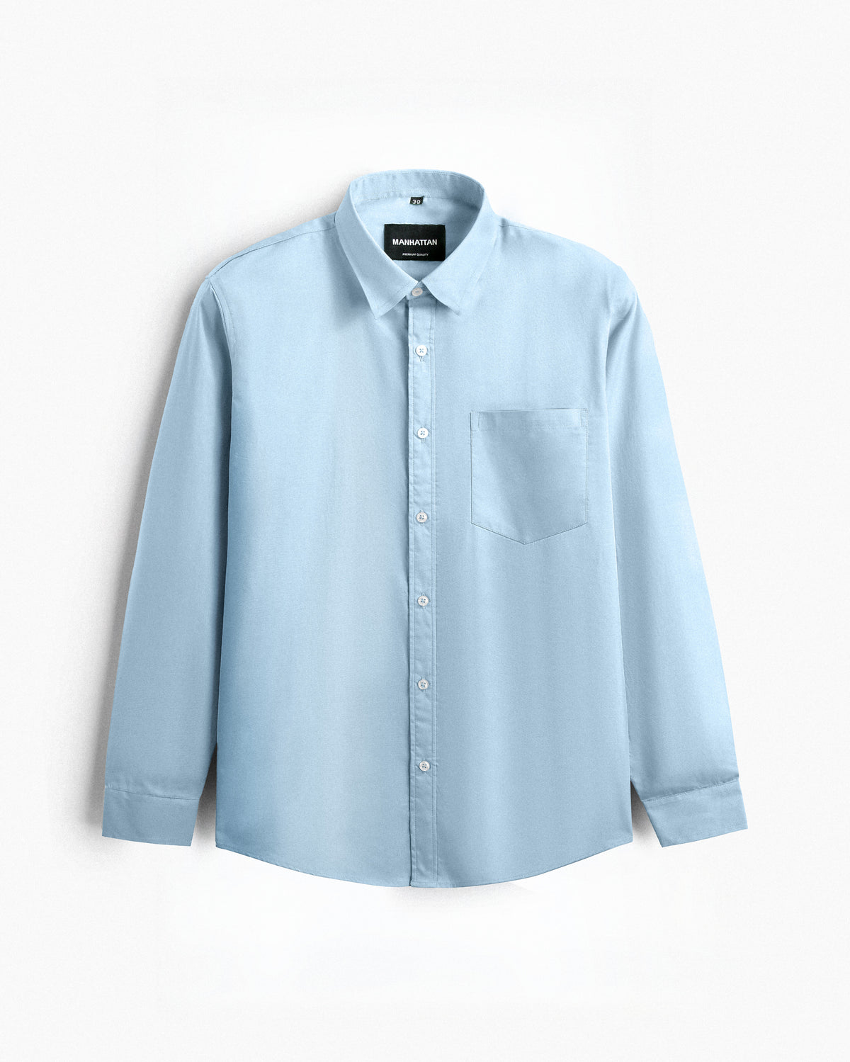 Pure Cotton Sky Blue Shirts Full Sleeve