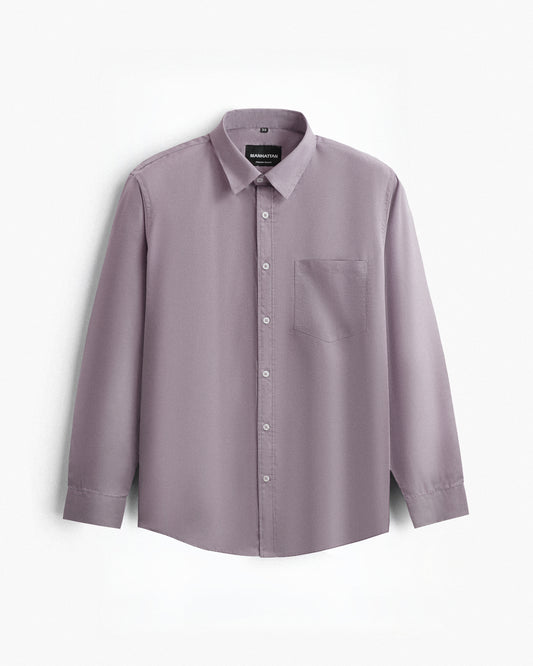 Pure Cotton Lavender Shirts Full Sleeve