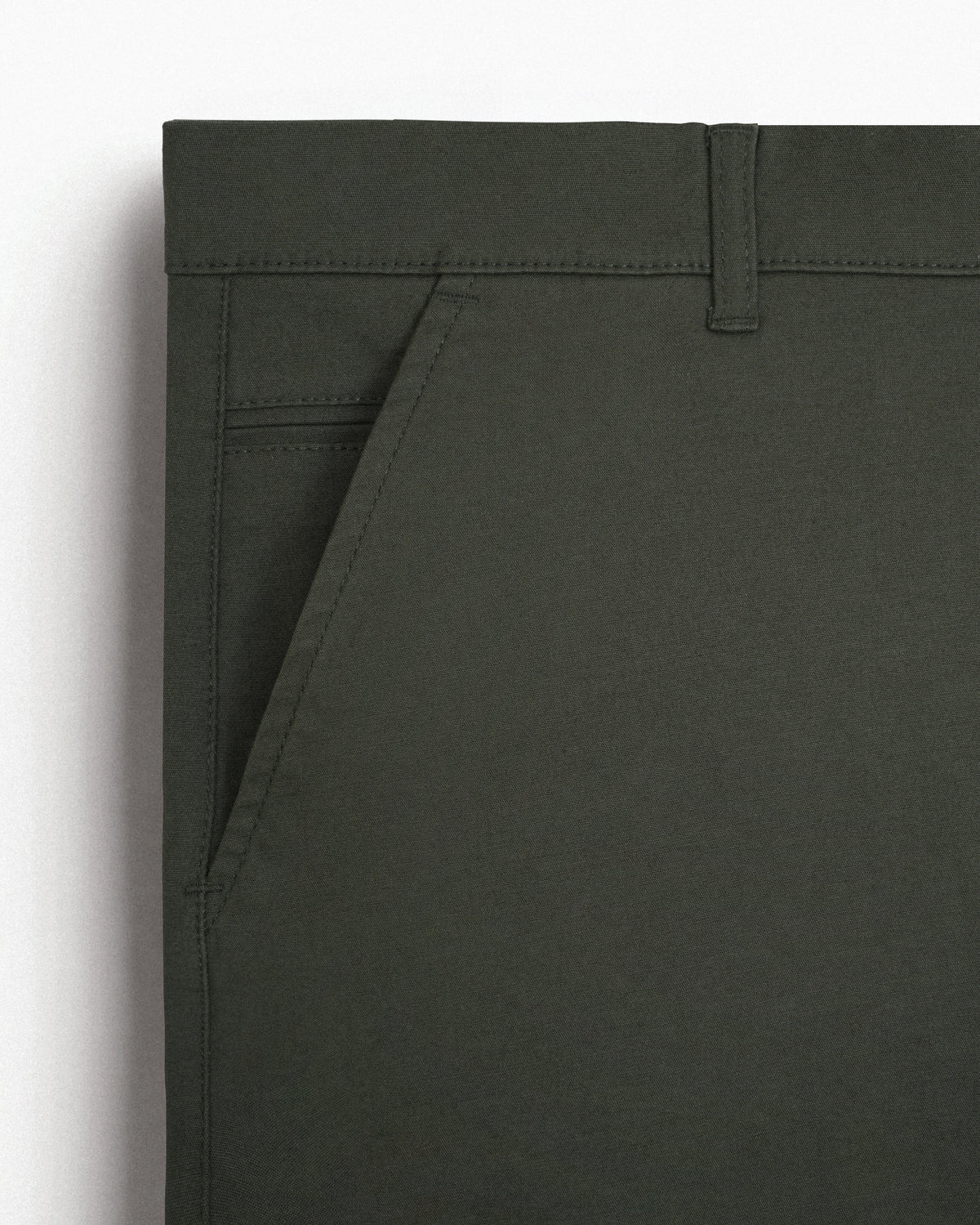 Cotton Casual Pants Green - A