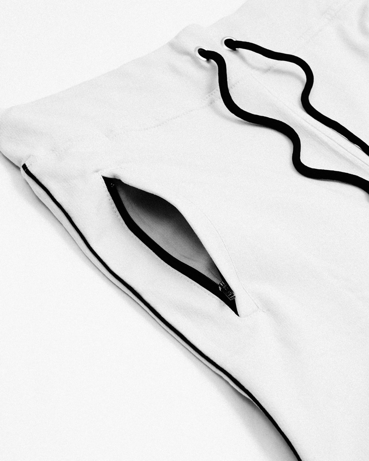 Premium Cotton White Track Pant Regular Fit