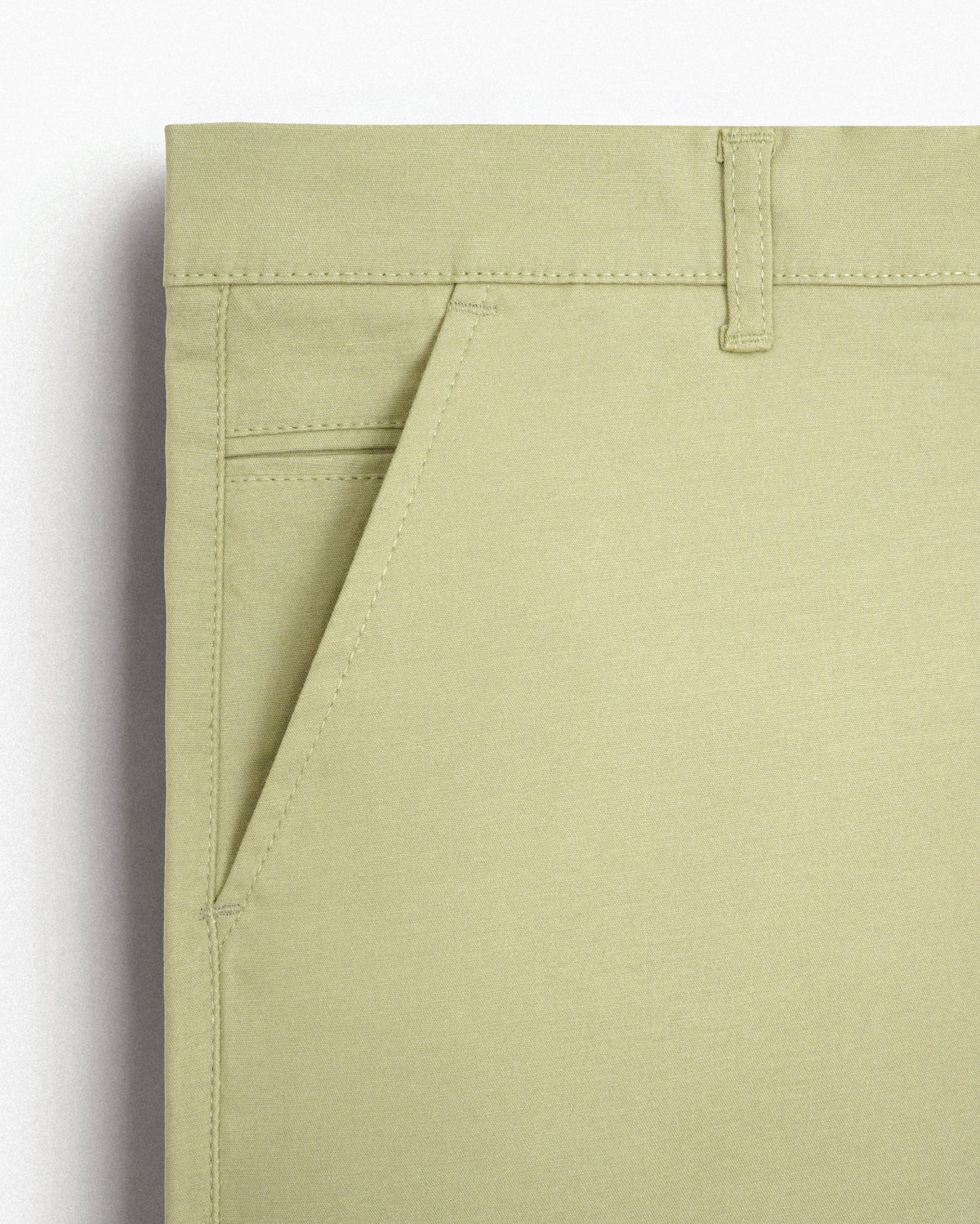 Cotton Casual Pants Lime - A