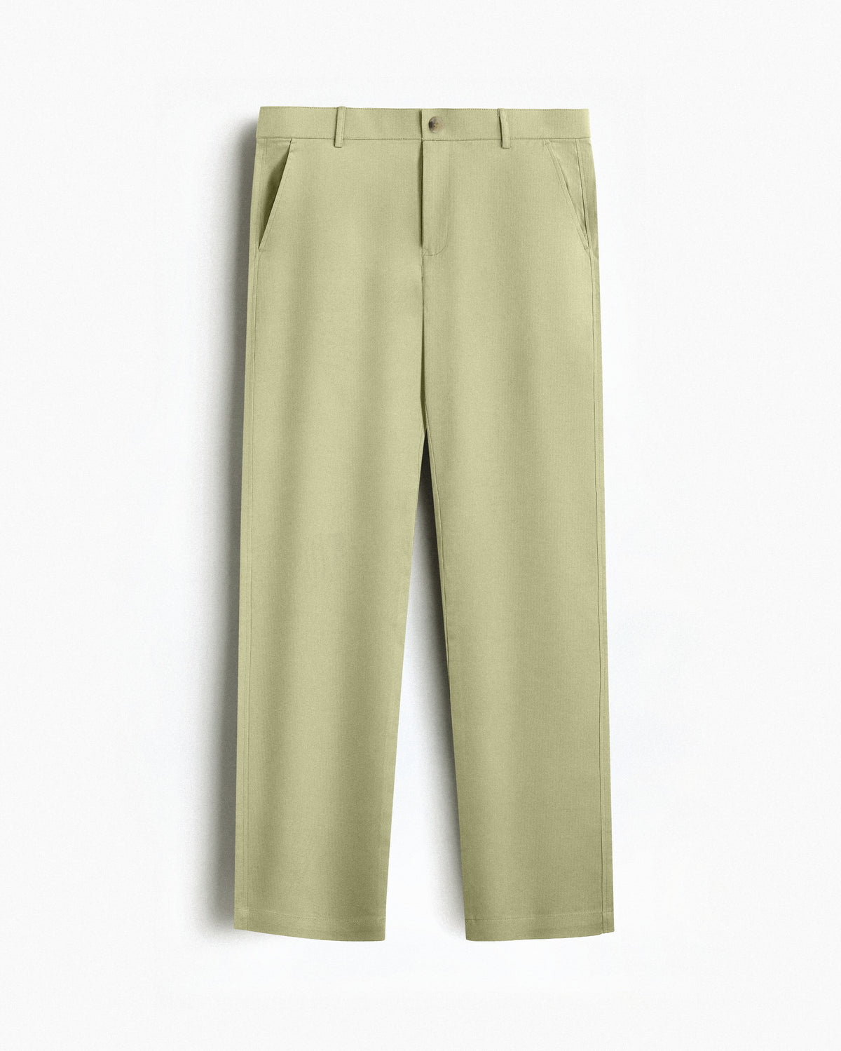 Cotton Casual Pants Lime - A