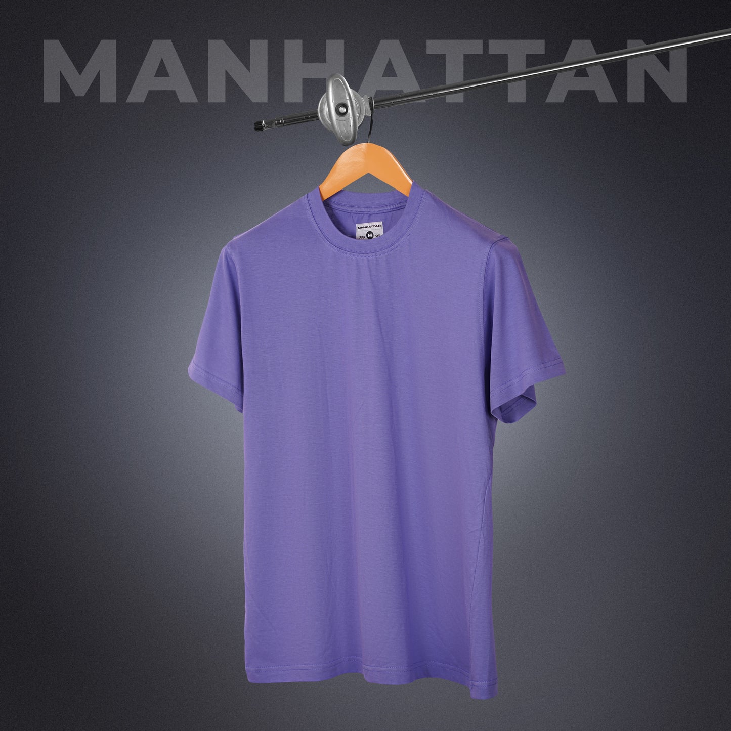 Basic Regular Fit T Shirts Unisex Violet