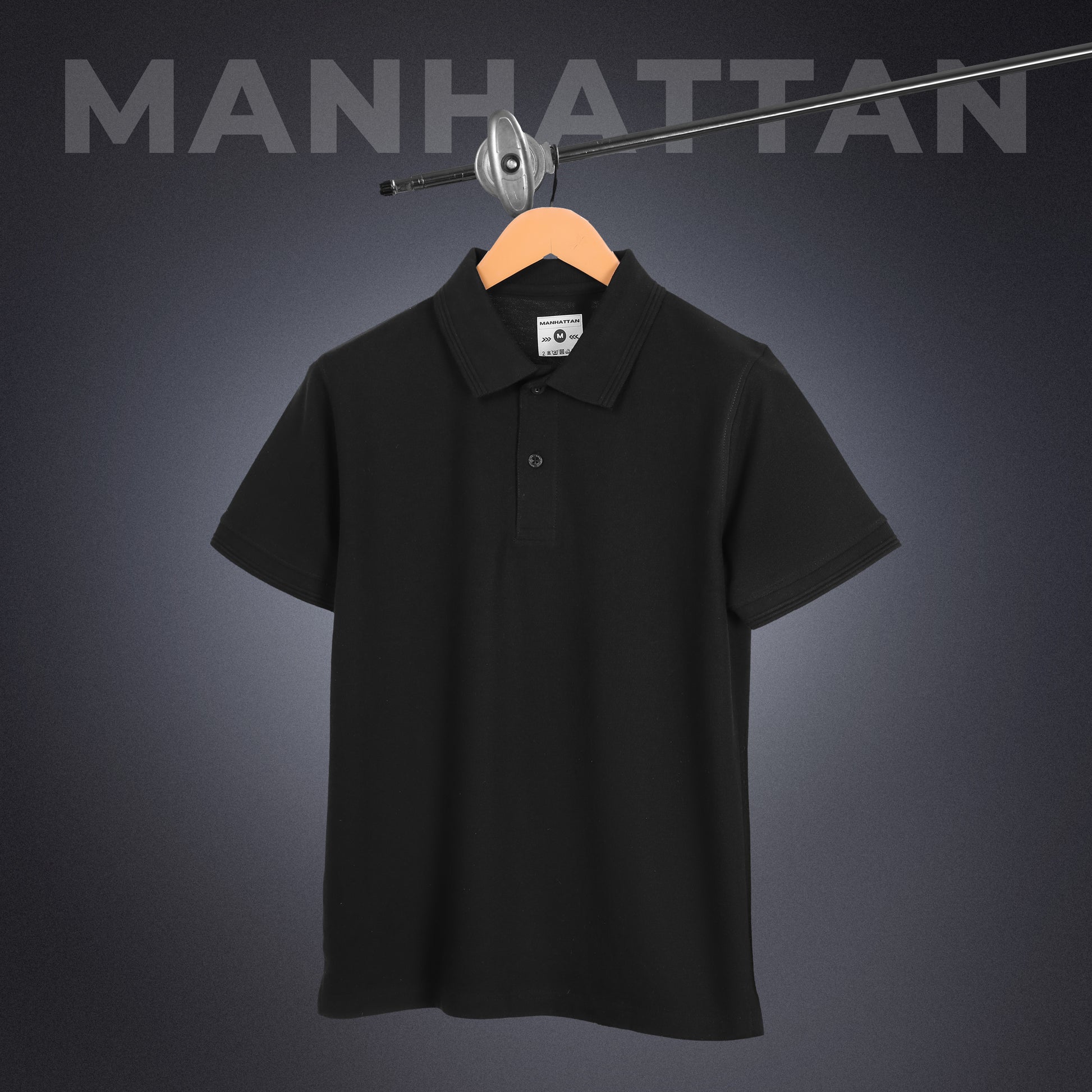 Sports Dry Fit Black Polo T Shirts (Poly Cotton) – Pitshirts