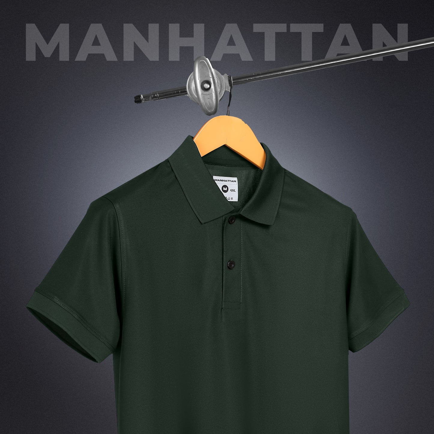 Sports Dry Fit Dark Olive Green Polo T Shirts (Micro Polyester)