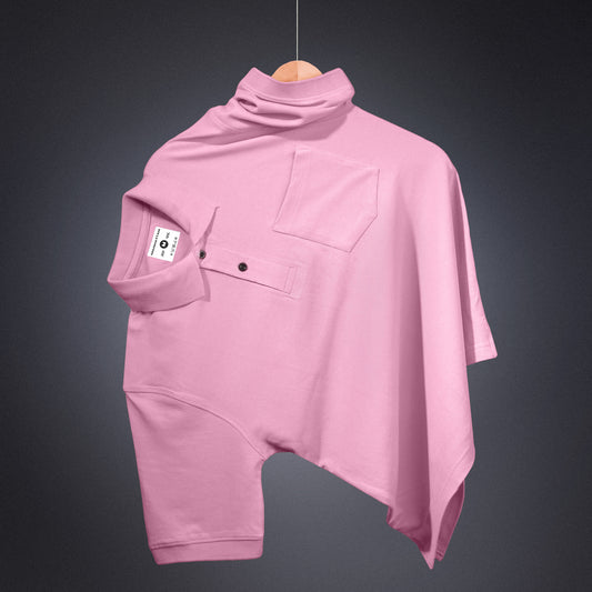 Pure Cotton Polo Pocket T shirts (Pink)