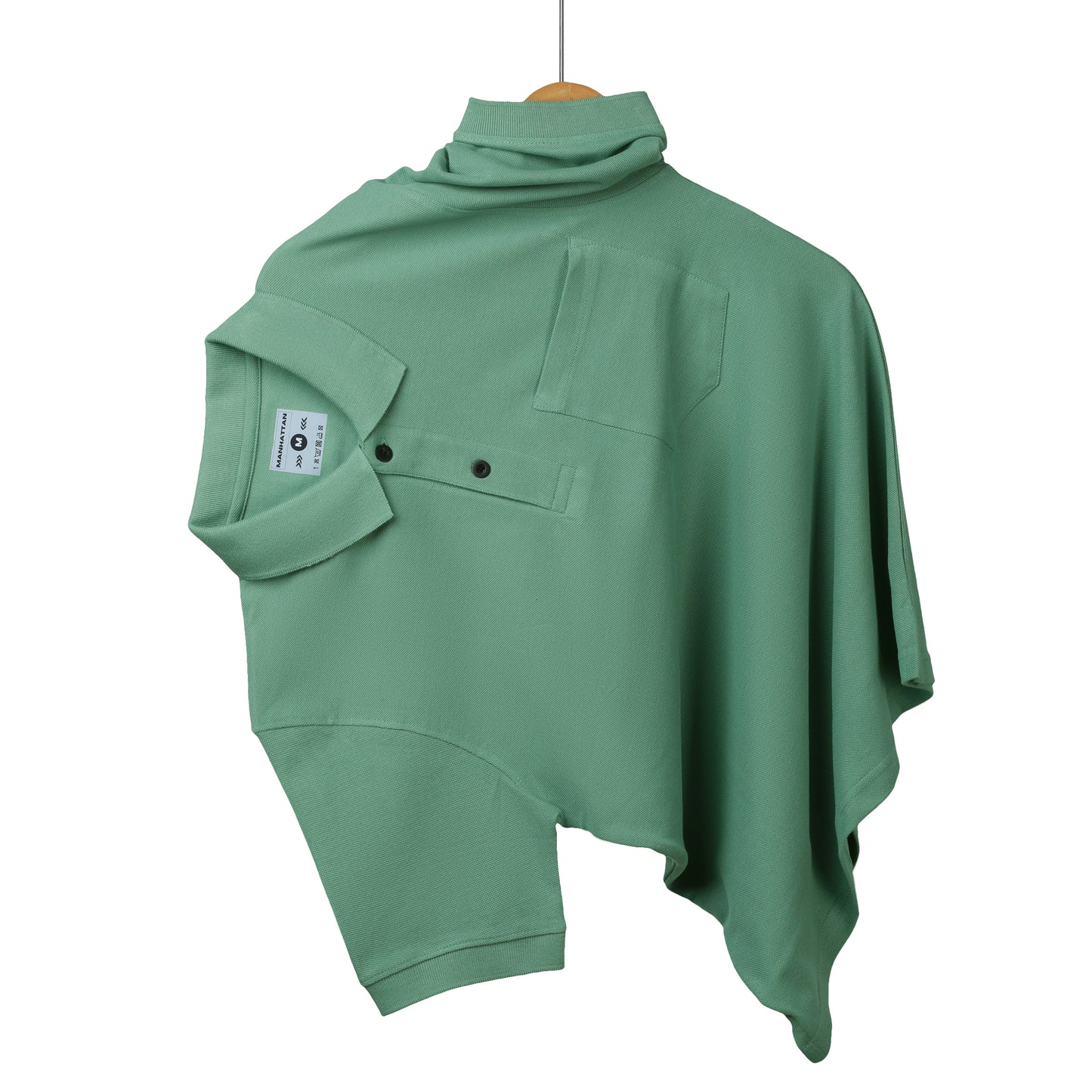Pure Cotton Polo Pocket T Shirts (Olive Green)
