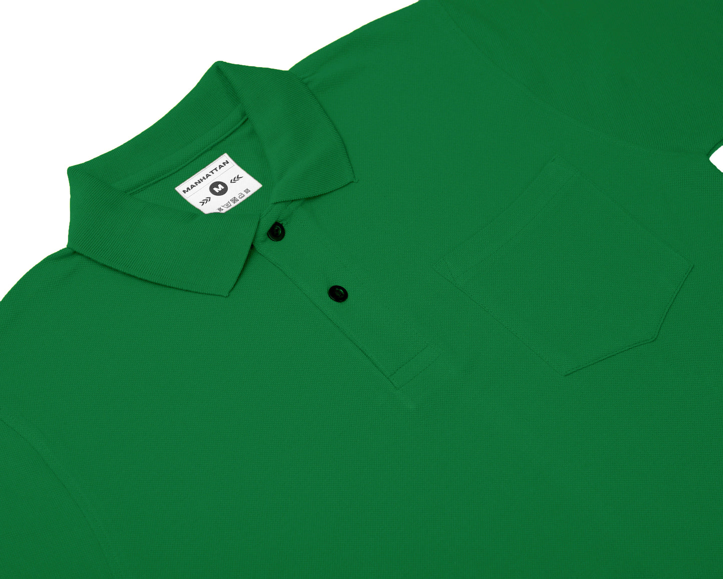 Pure Cotton Polo Pocket T Shirts (Dark Green)