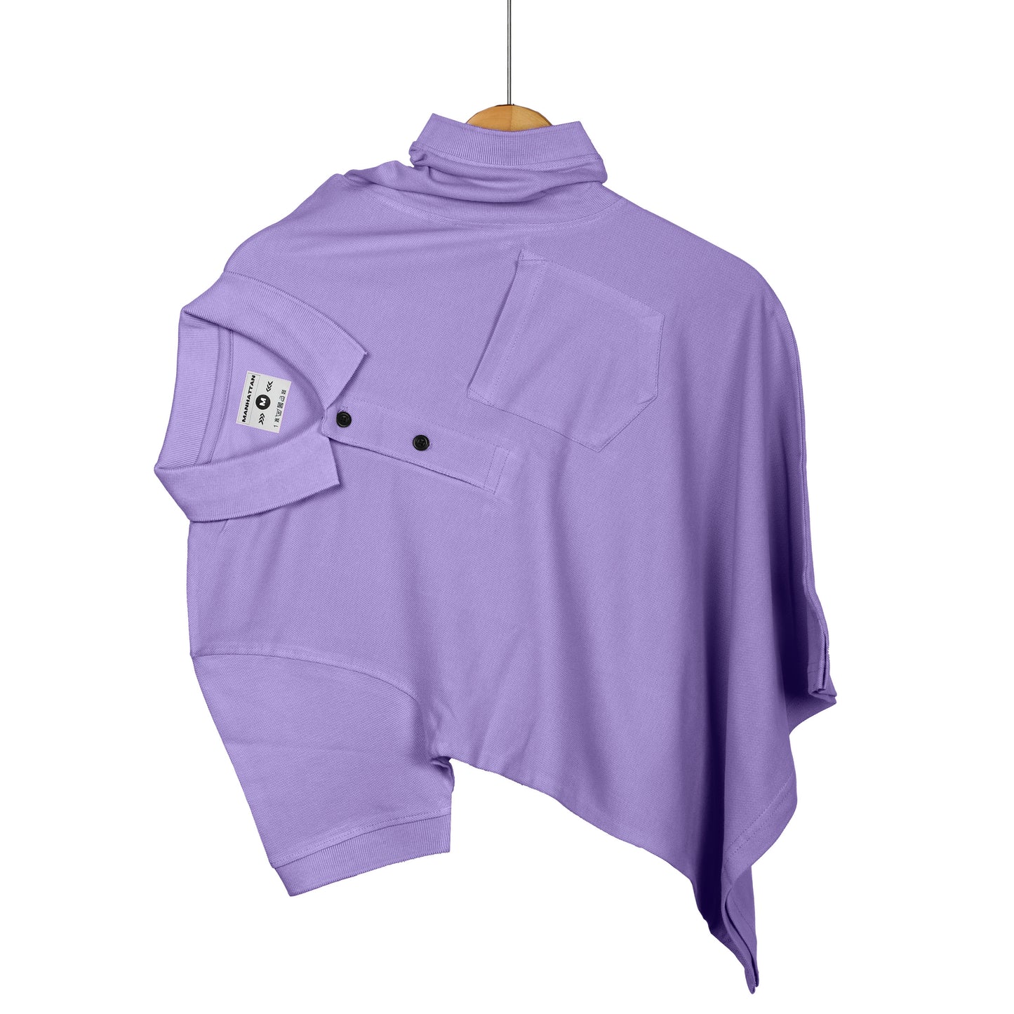 Pure Cotton Polo Pocket T shirts (Lavender)