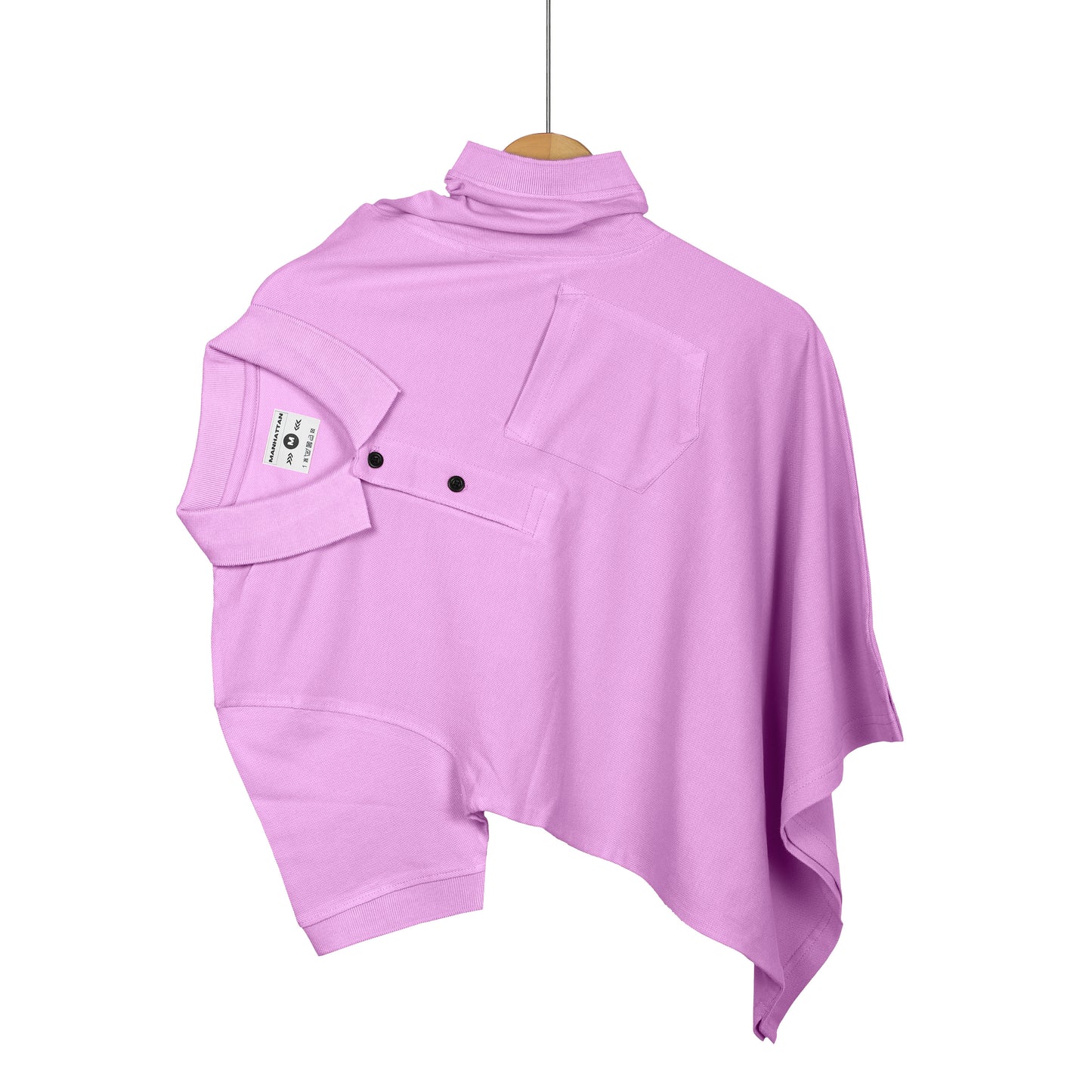 Pure Cotton Polo Pocket T shirts (Lilac)