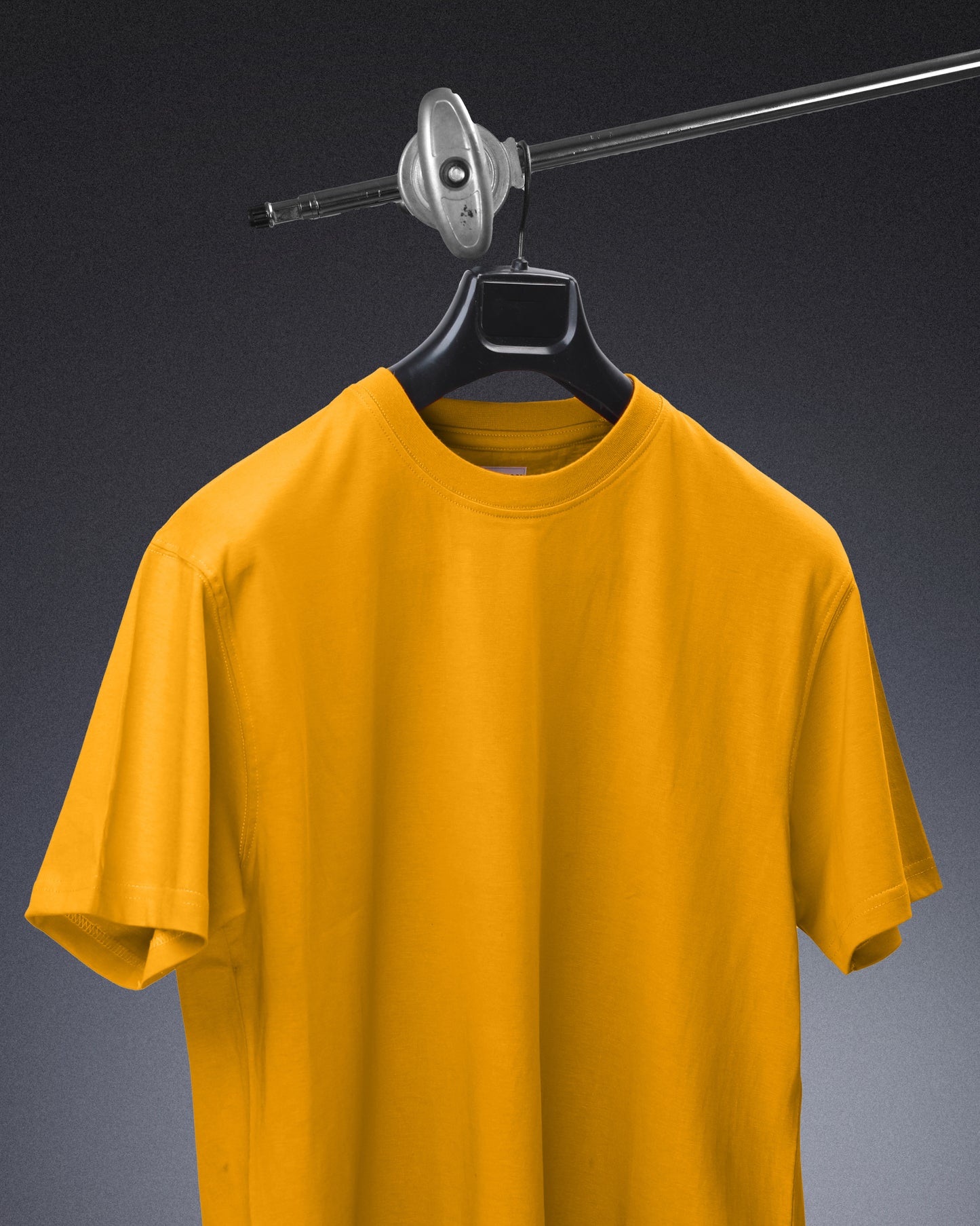 Round Neck Regular Fit T Shirts Unisex Golden Mustard