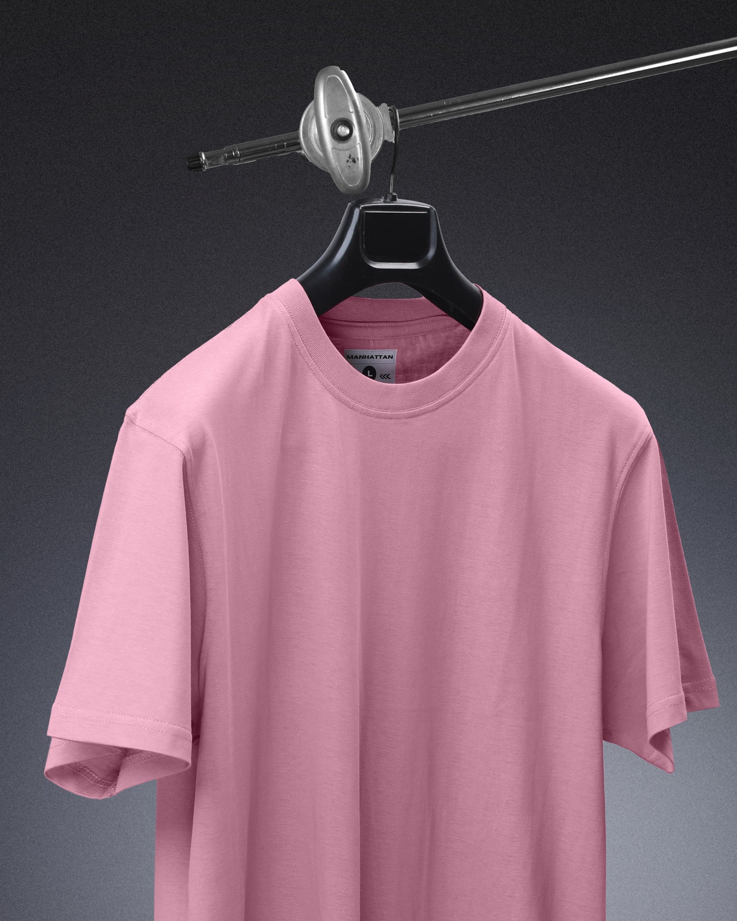 Round Neck Regular Fit T Shirts Unisex Dusty Pink