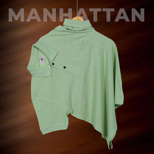 Pure Cotton Polo Pocket T shirts (Light Pista)