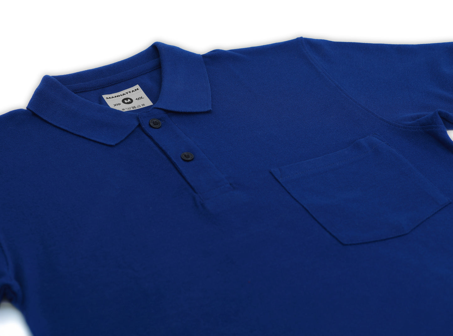 Pure Cotton Polo Pocket T shirts (Dark Blue)