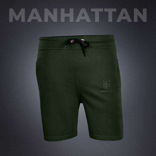 Premium Cotton Military Green Shorts Regular Fit