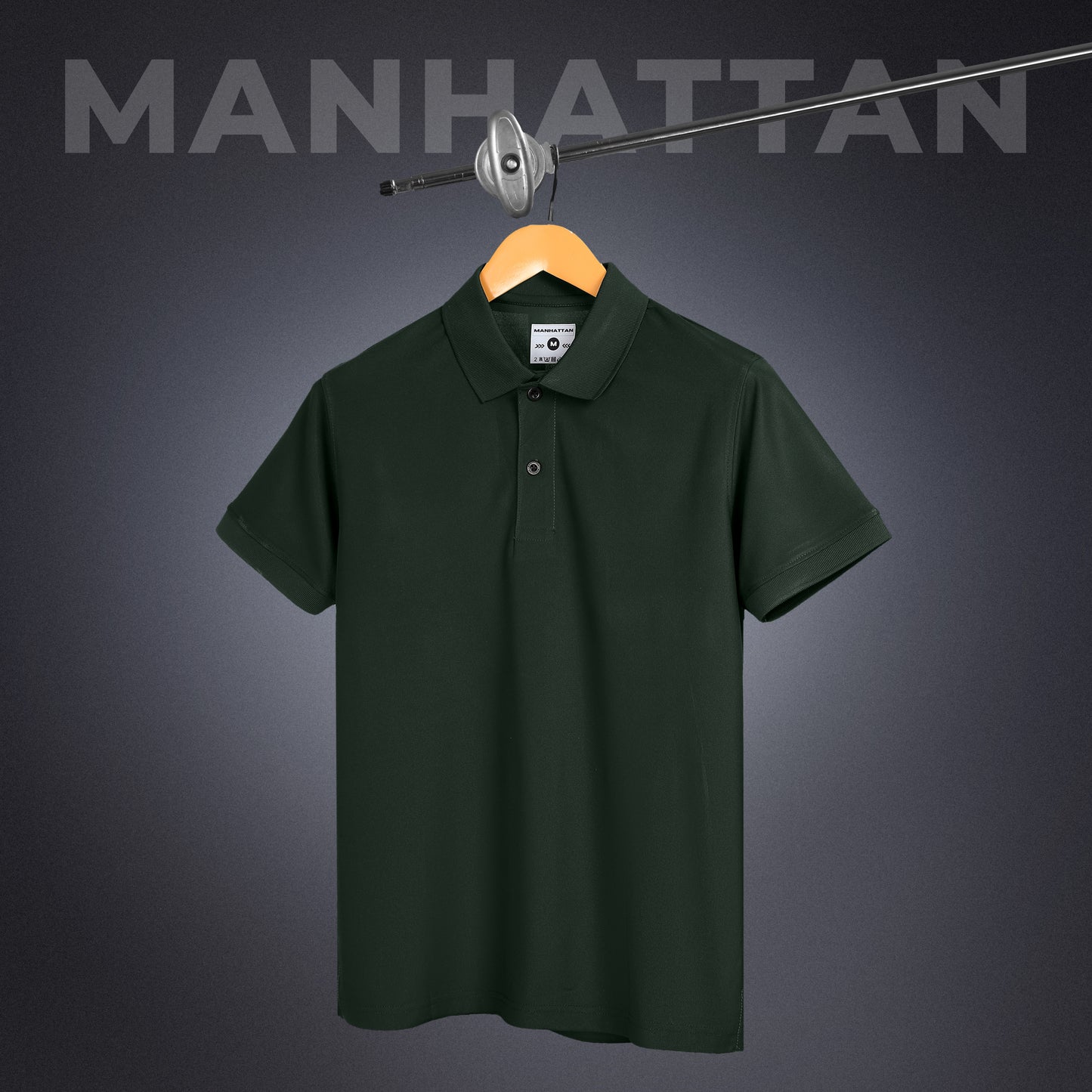 Sports Dry Fit Dark Olive Green Polo T Shirts (Micro Polyester)