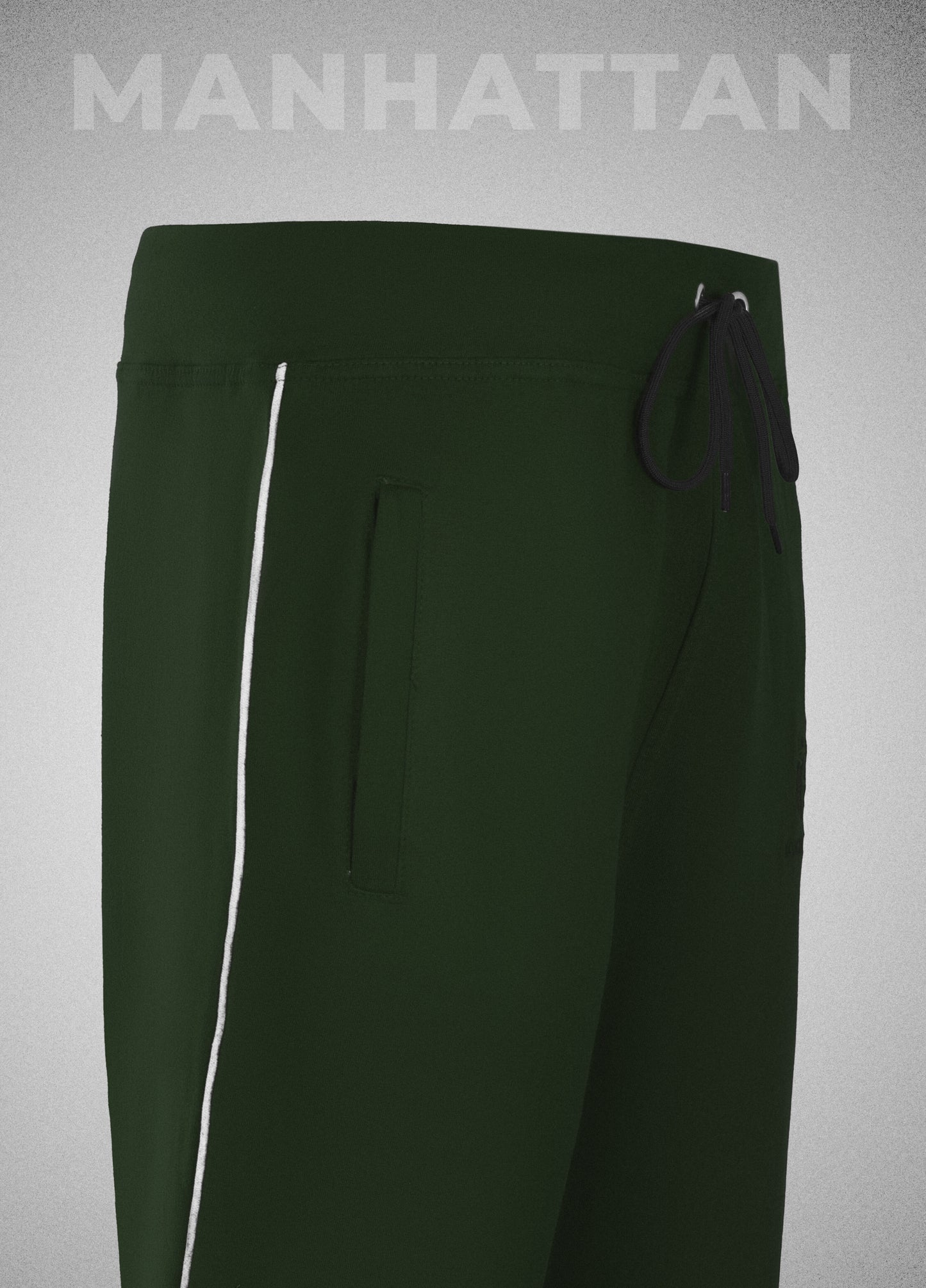 Premium Cotton Military Green Track Pant Regular Fit