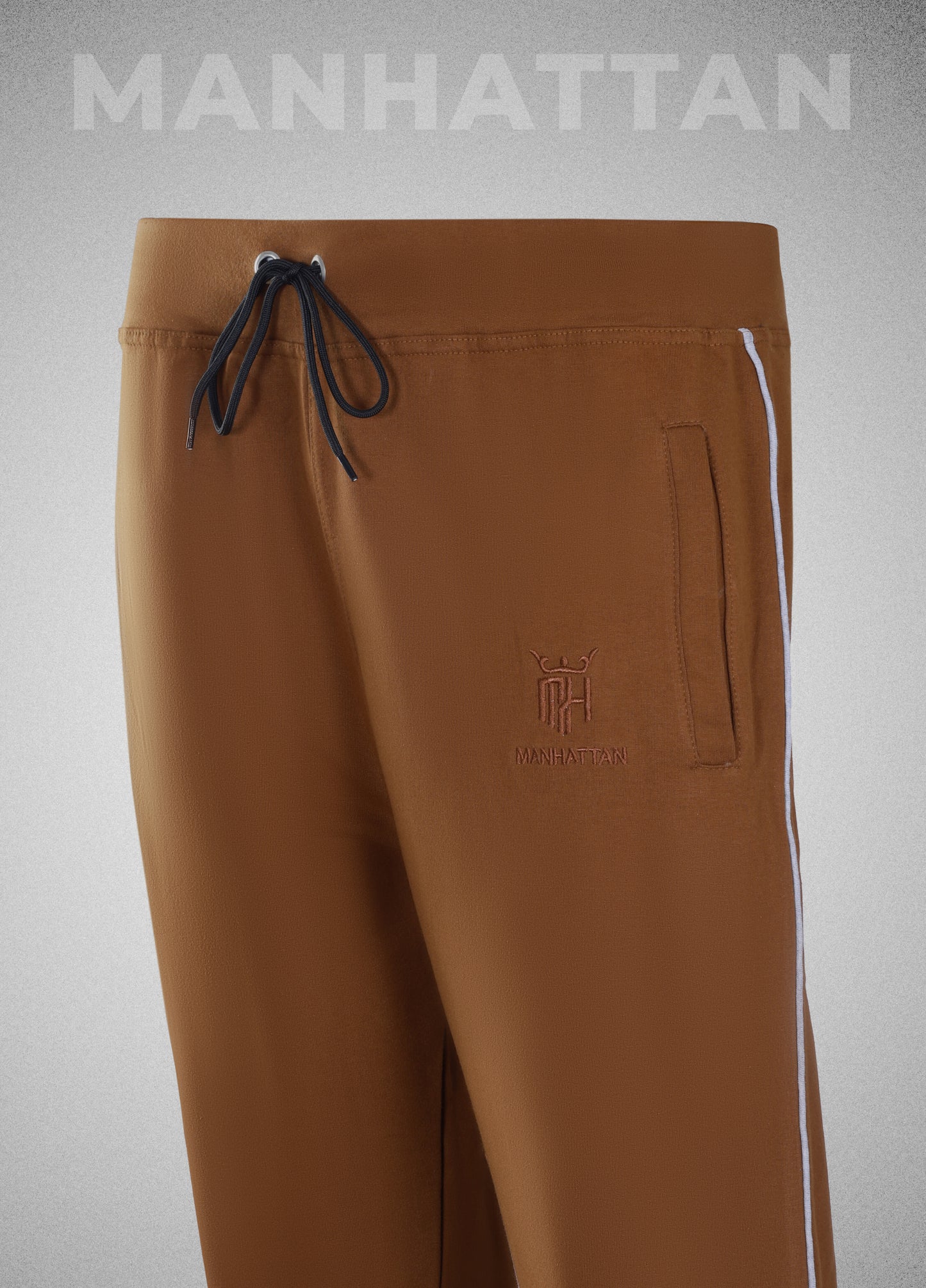 Premium Cotton Windsor Brown Track Pant Regular Fit