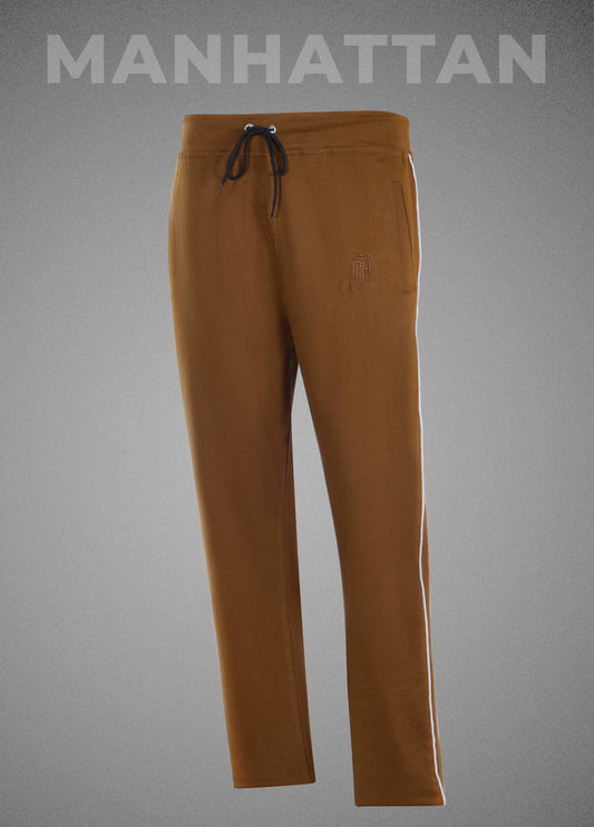 Premium Cotton Windsor Brown Track Pant Regular Fit